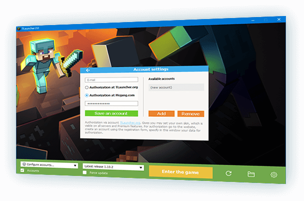 Авторизація ліцензійних облікових записів TLauncher